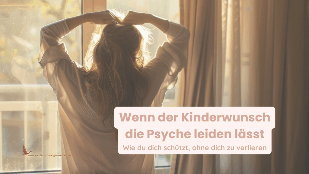 Frau, aus dem Fenster schauen, die Arme erhoben, in Brauntönen.